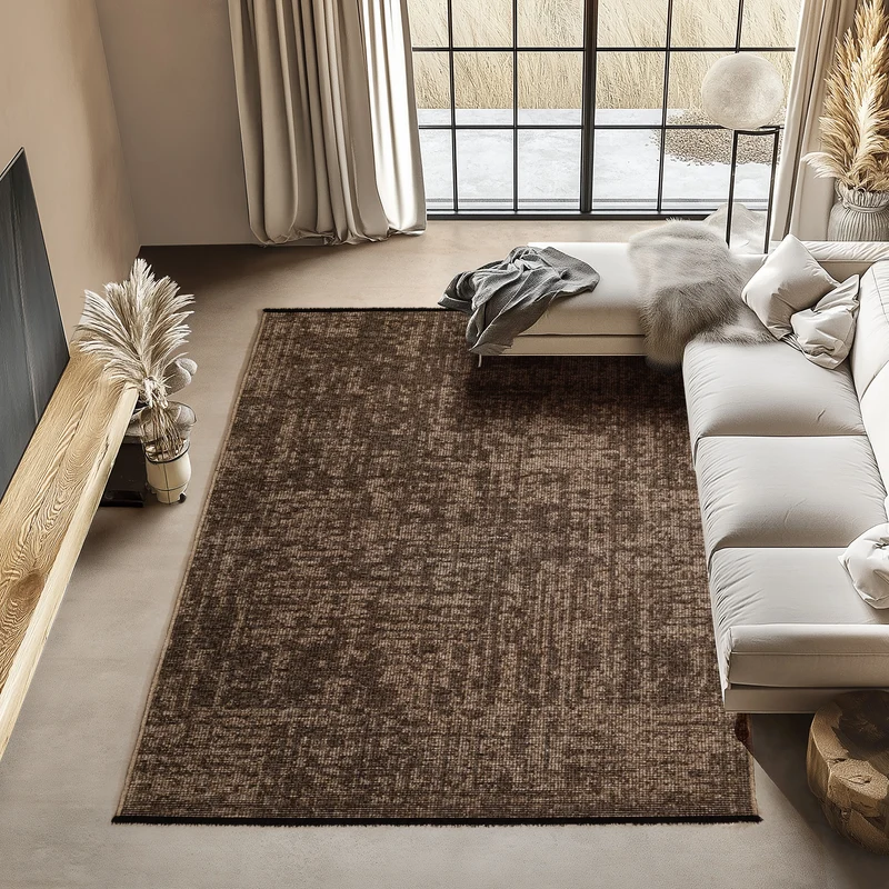 Carpettex Baumwollteppich Vintage Kelim Boho Rutschfest Waschbar
