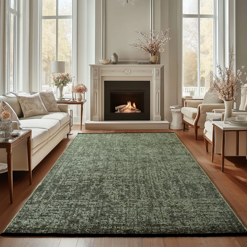 Carpettex Baumwollteppich Vintage Kelim Boho Rutschfest Waschbar