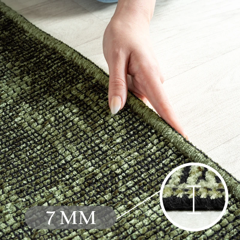Carpettex Baumwollteppich Vintage Kelim Boho Rutschfest Waschbar