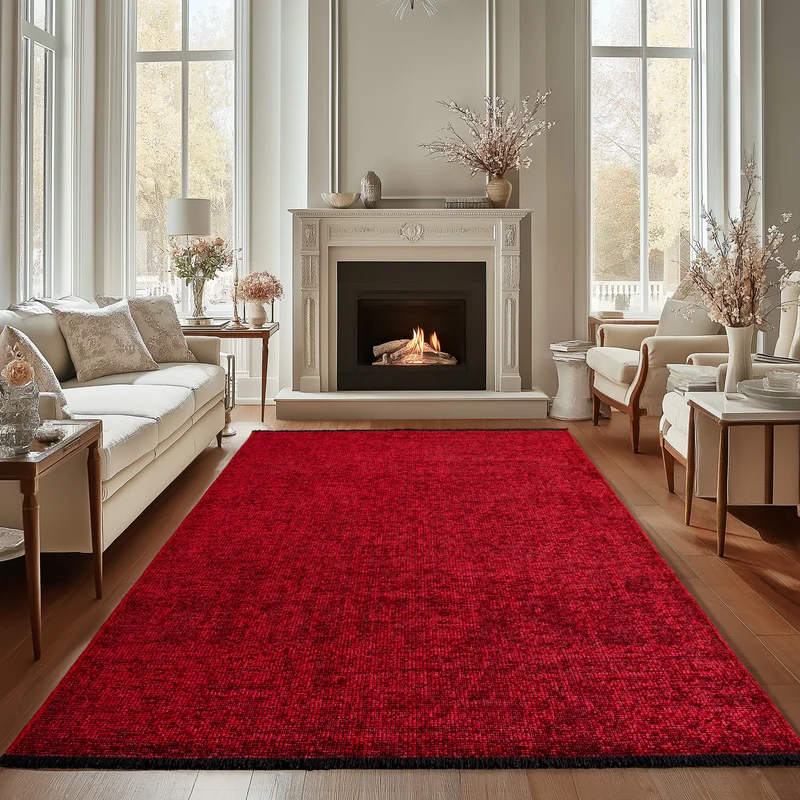 Carpettex Baumwollteppich Vintage Kelim Boho Rutschfest Waschbar
