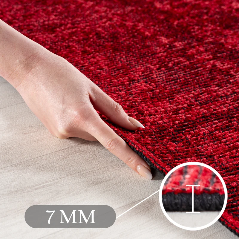Carpettex Baumwollteppich Vintage Kelim Boho Rutschfest Waschbar
