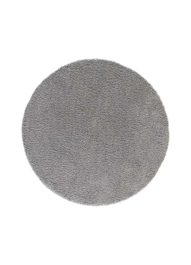 Alfombra redonda shaggy lisa Norge 8507 Gris