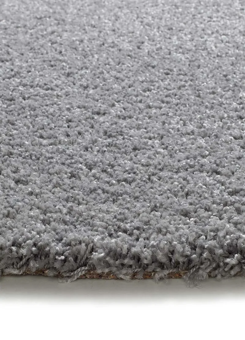 Alfombra redonda shaggy lisa Norge 8507 Gris