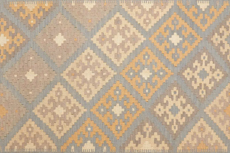 Kelim Gashgai · Handgewebt – Grau, 250x183 cm