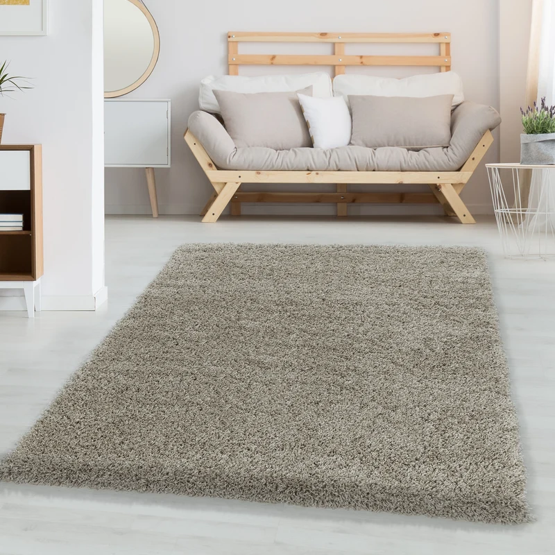 Carpettex Shaggy Hochflor Teppich Einfarbig Flauschig Weich Modern