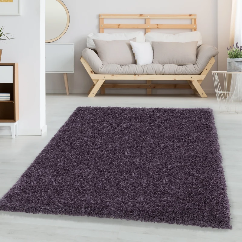 Carpettex Shaggy Hochflor Teppich Einfarbig Flauschig Weich Modern