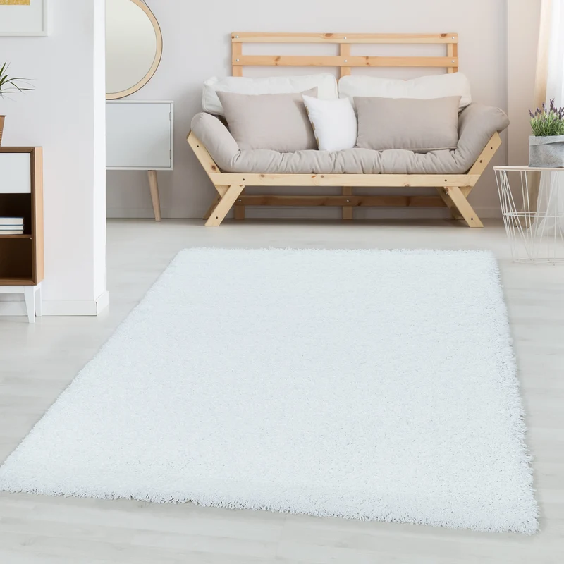 Carpettex Shaggy Hochflor Teppich Einfarbig Flauschig Weich Modern