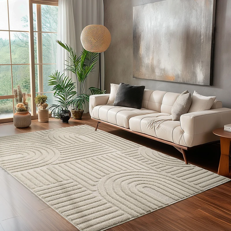 Carpettex Hochflor Teppich Shaggy Weich Skandi Boho