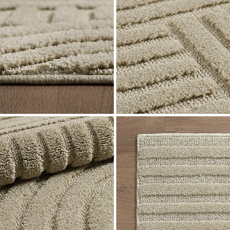 Carpettex Hochflor Teppich Shaggy Weich Skandi Boho