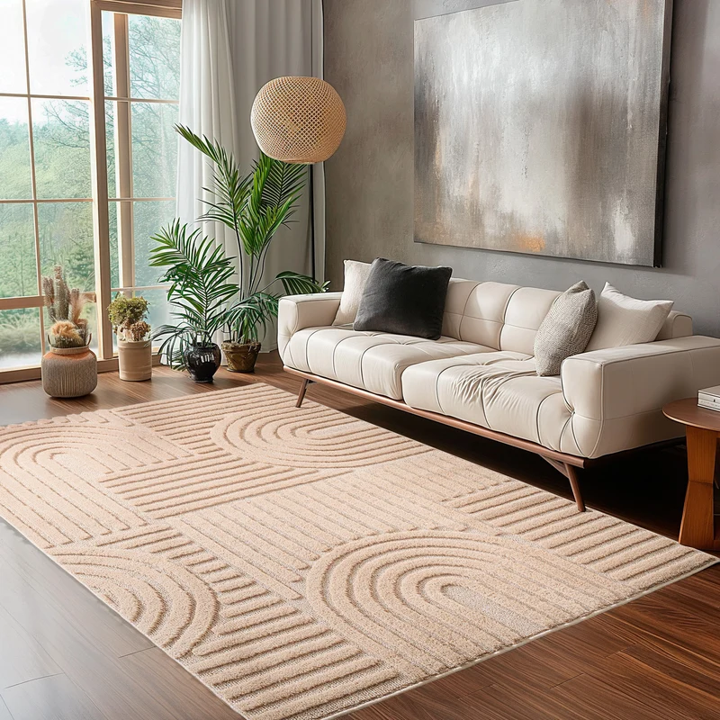 Carpettex Hochflor Teppich Shaggy Weich Skandi Boho