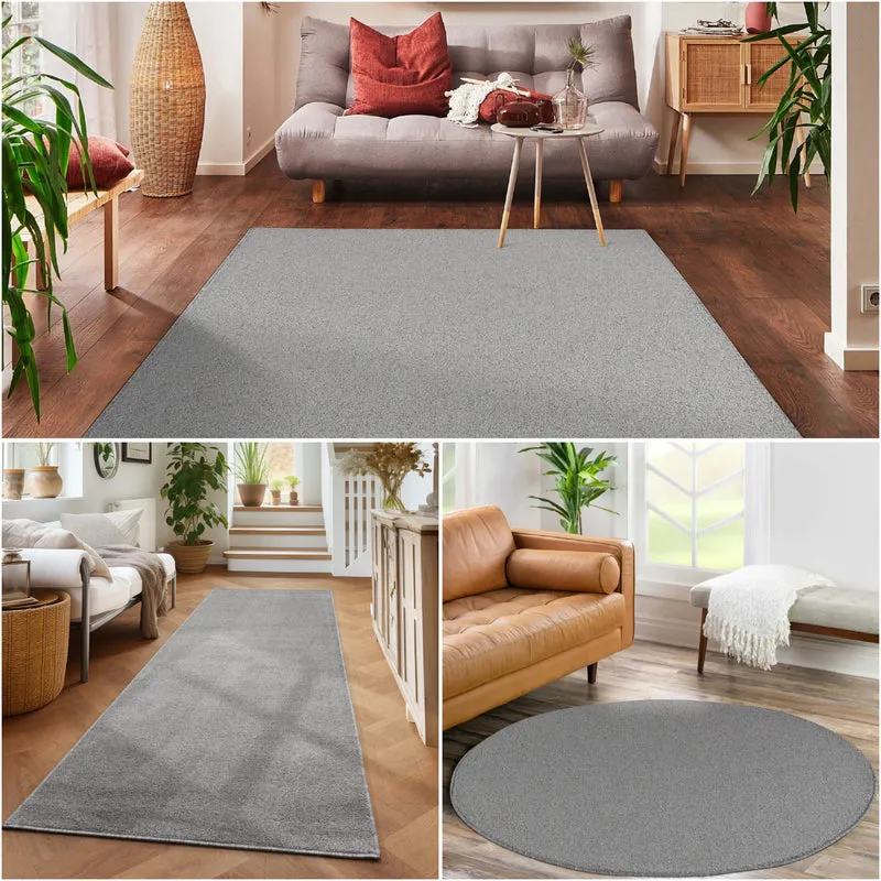 Carpettex Kurzflor Teppich Einfarbig Modern Pflegeleicht