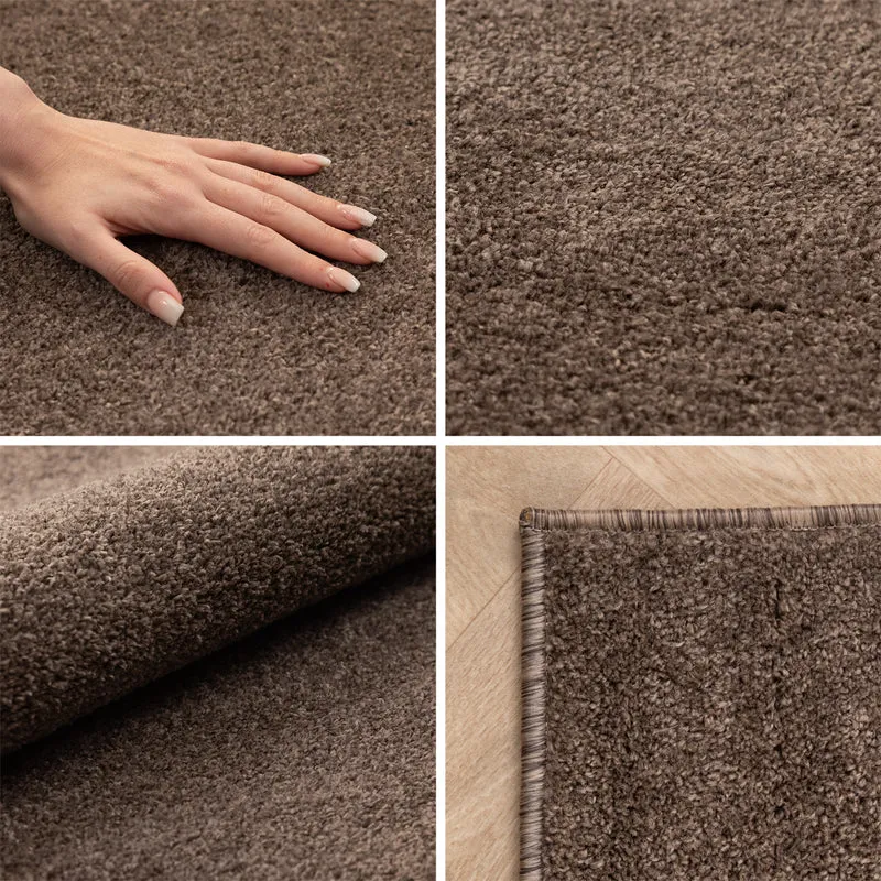 Carpettex Kurzflor Teppich Einfarbig Modern Pflegeleicht