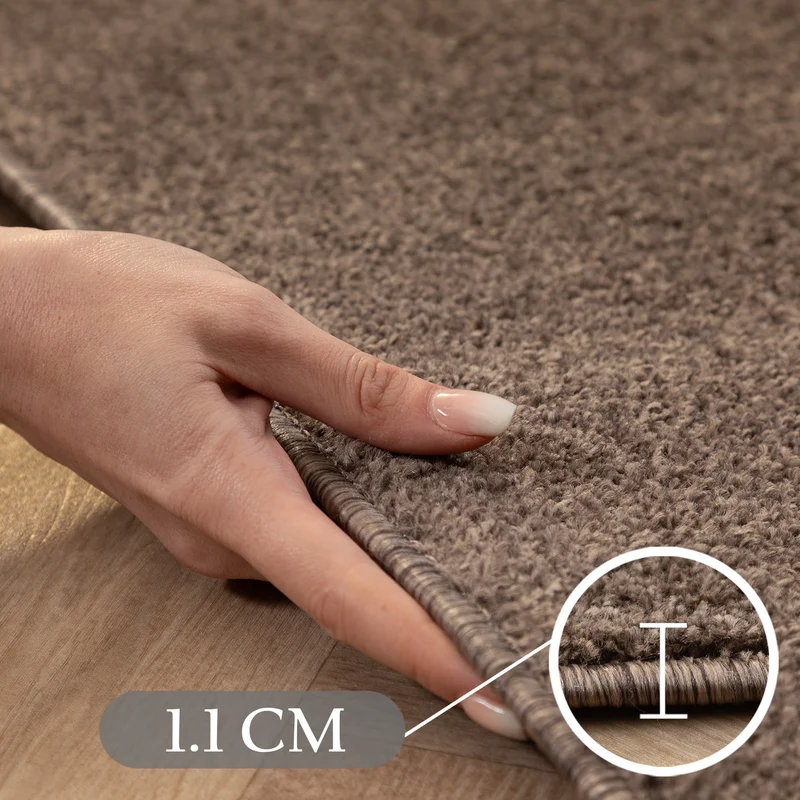 Carpettex Kurzflor Teppich Einfarbig Modern Pflegeleicht