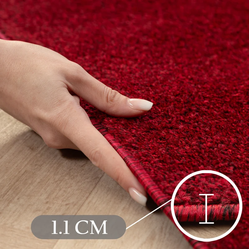 Carpettex Kurzflor Teppich Einfarbig Modern Pflegeleicht