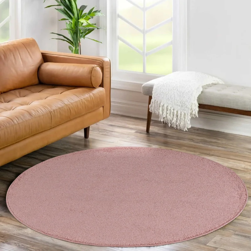 Carpettex Kurzflor Teppich Einfarbig Modern Pflegeleicht