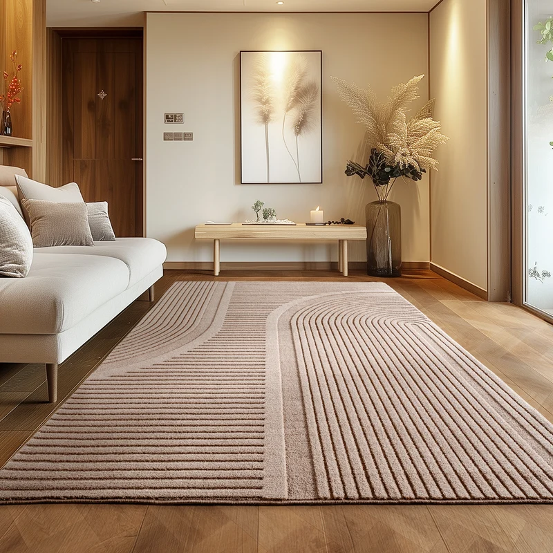 Carpettex Boho Kurzflor Teppich 3D Effekt Waschbar Skandi Weich