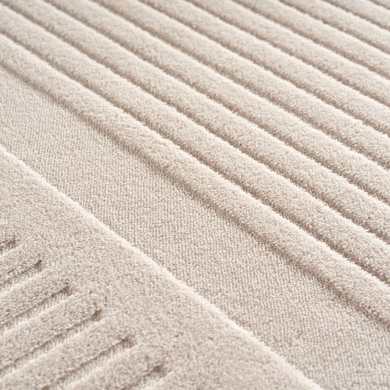 Carpettex Boho Kurzflor Teppich 3D Effekt Waschbar Skandi Weich