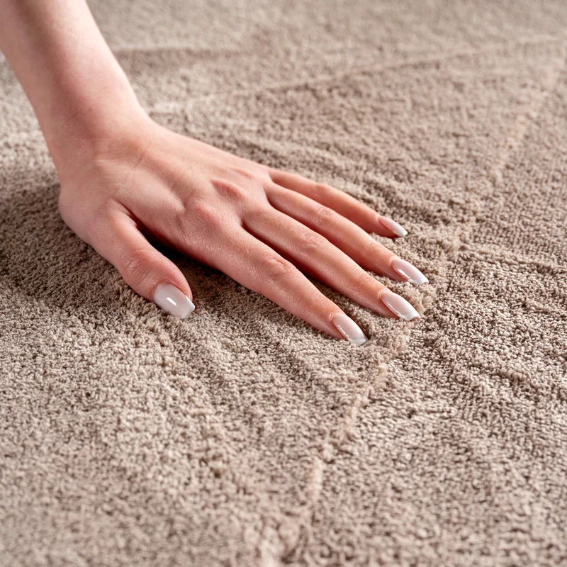 Carpettex Boho Kurzflor Teppich 3D Effekt Waschbar Skandi Weich