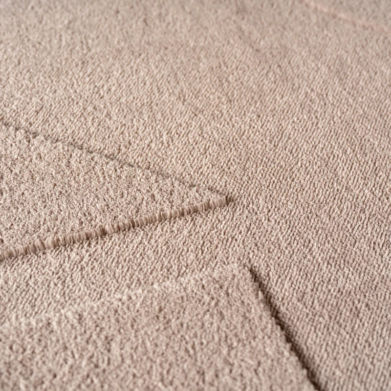 Carpettex Boho Kurzflor Teppich 3D Effekt Waschbar Skandi Weich