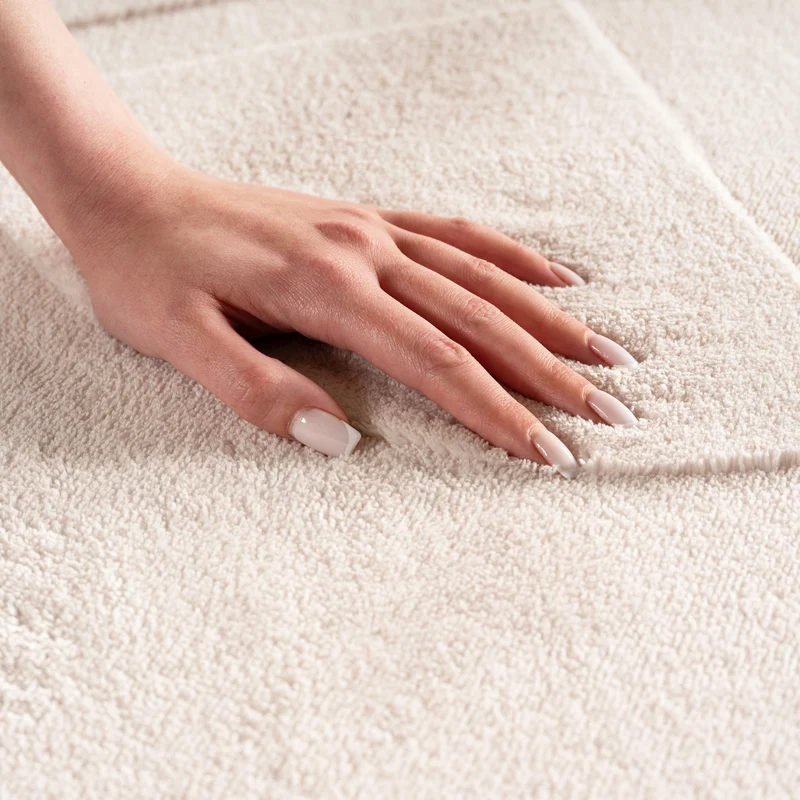 Carpettex Boho Kurzflor Teppich 3D Effekt Waschbar Skandi Weich