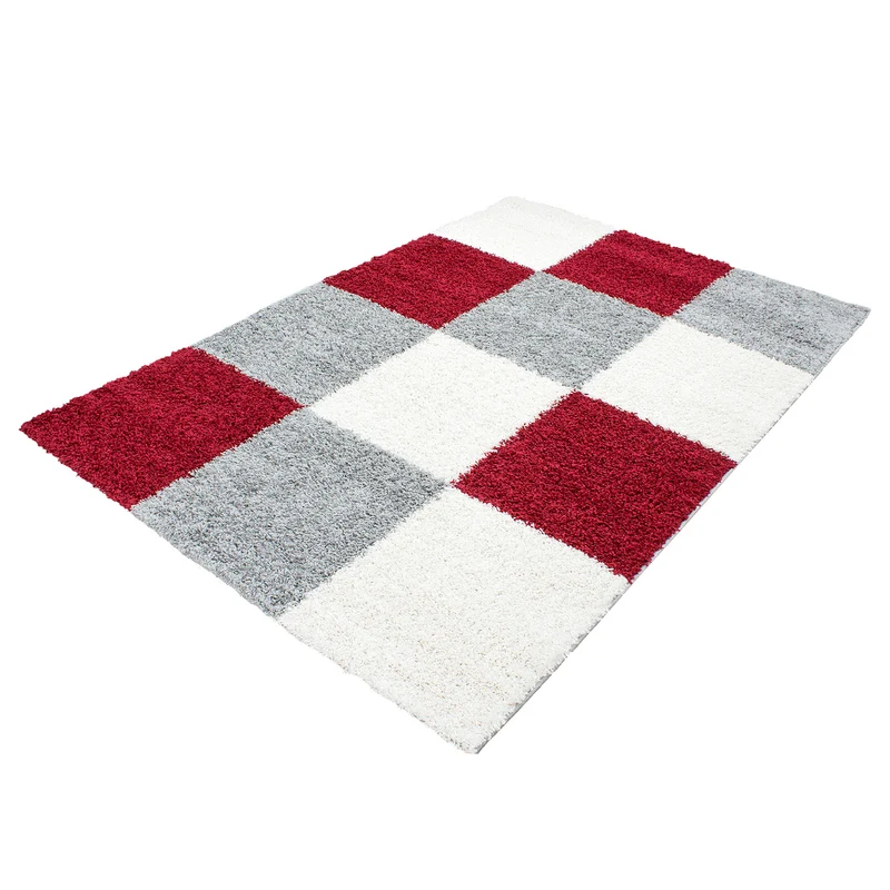 Carpettex Tappeto Shaggy Pelo Alto Quadri Morbido Soffice