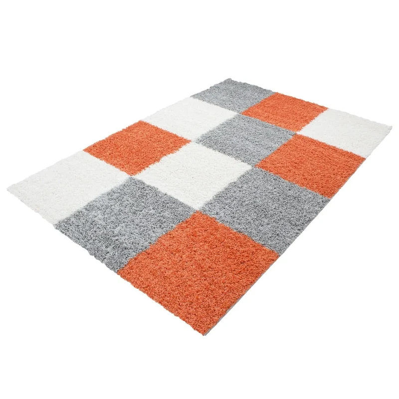 Carpettex Tappeto Shaggy Pelo Alto Quadri Morbido Soffice