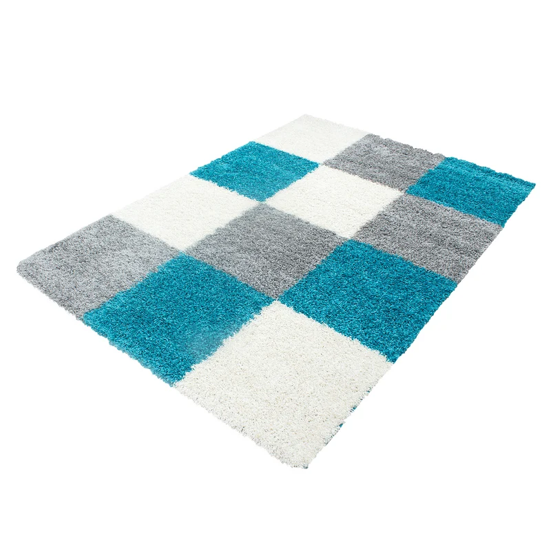 Carpettex Tappeto Shaggy Pelo Alto Quadri Morbido Soffice