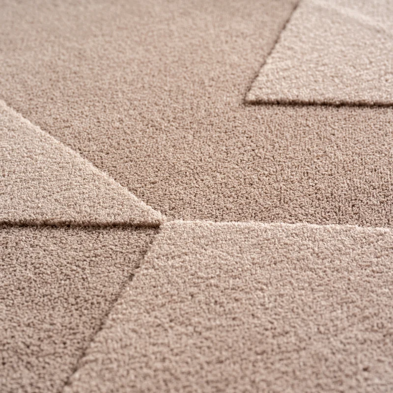Carpettex Boho Kurzflor Teppich 3D Effekt Waschbar Skandi Weich