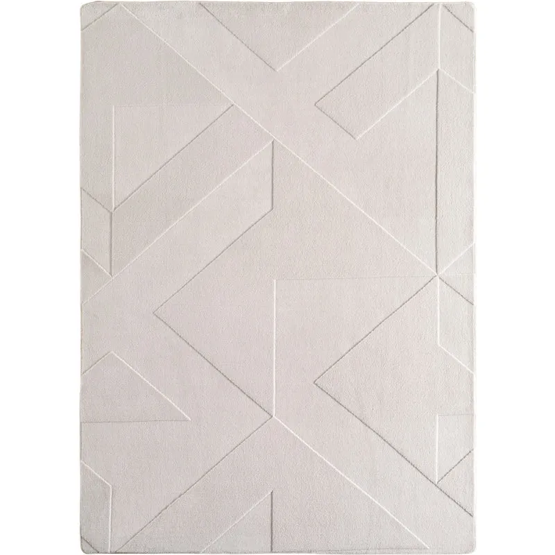 Carpettex Boho Kurzflor Teppich 3D Effekt Waschbar Skandi Weich