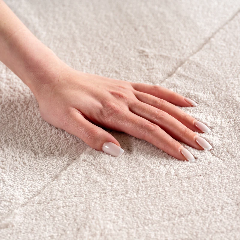 Carpettex Boho Kurzflor Teppich 3D Effekt Waschbar Skandi Weich
