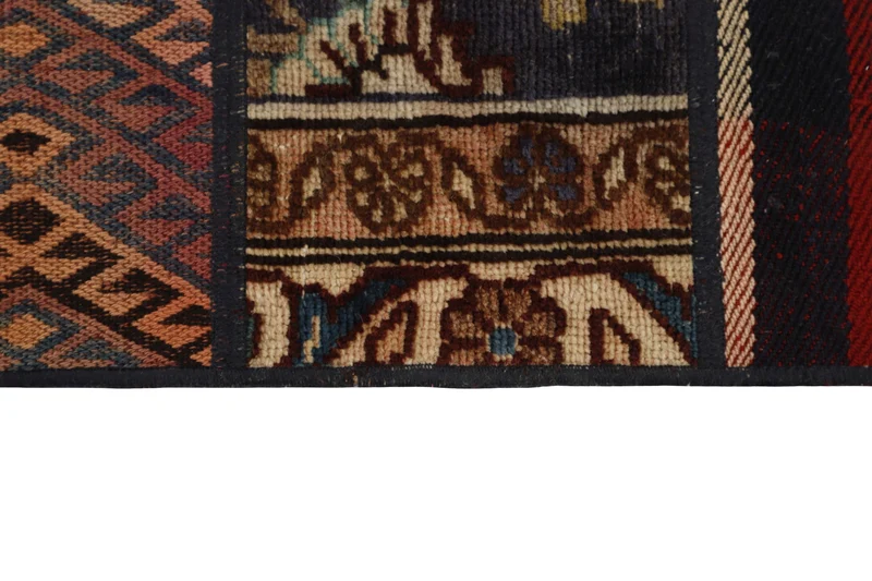 MY-RUG Teppich "Modern Patchwork " Geometrische Muster, Handgeknüpft