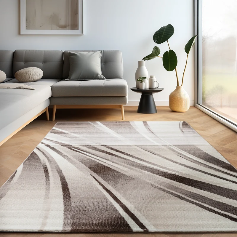 Carpettex Kurzflor Teppich Waschbar Extra Weich Modern