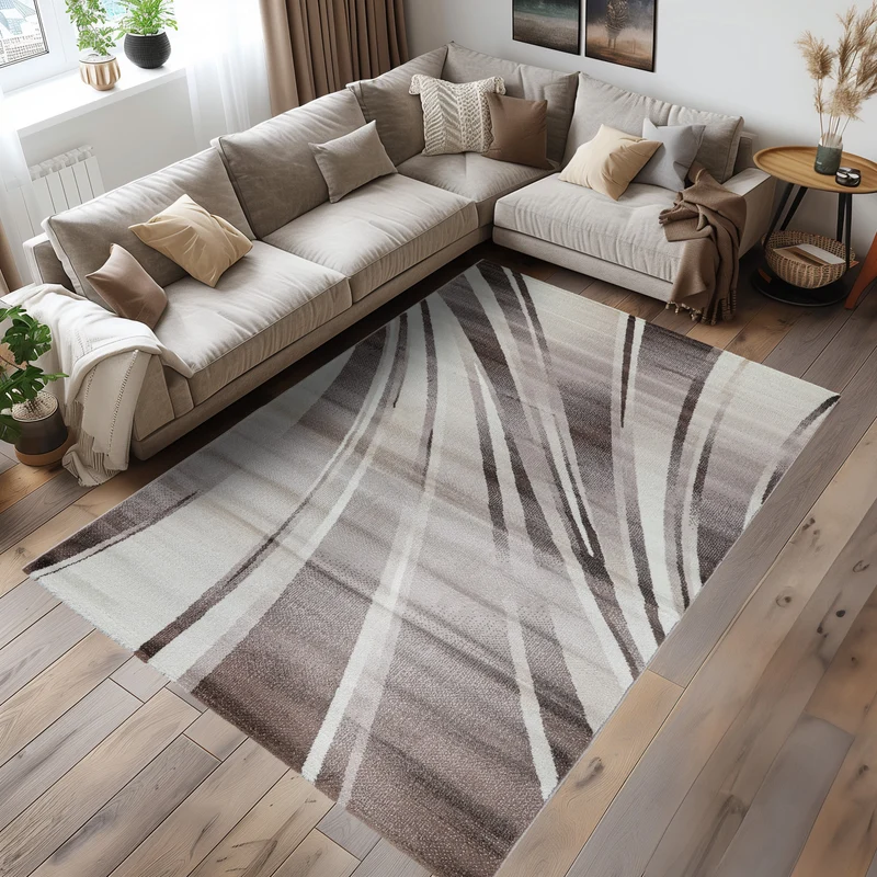 Carpettex Kurzflor Teppich Waschbar Extra Weich Modern