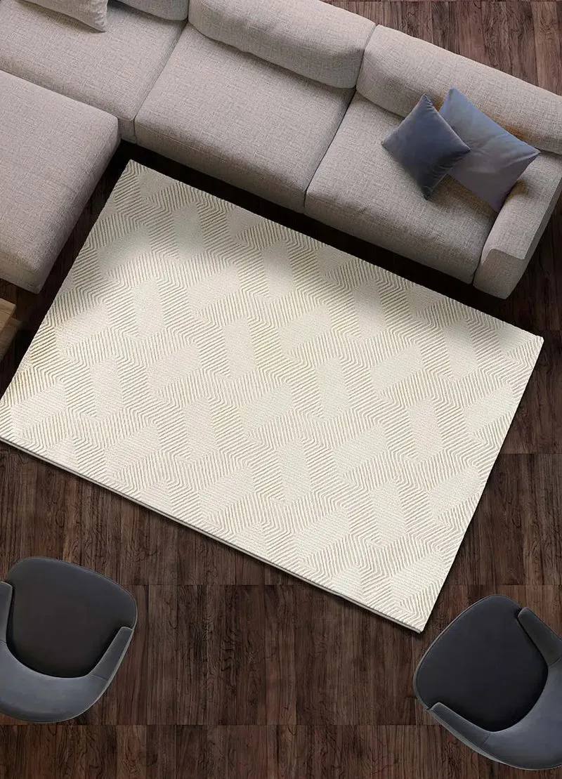 Alfombra lavable SIGN 1920 Crema