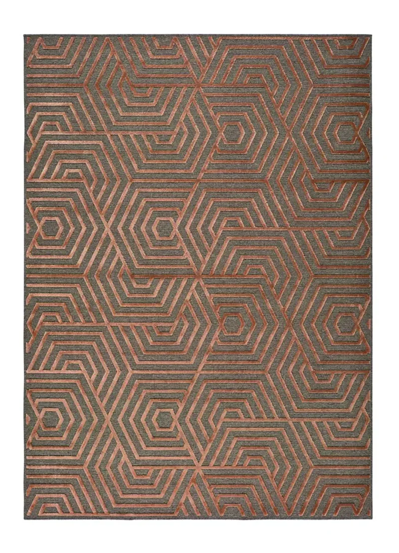 Alfombra de lana y viscosa Lana 913