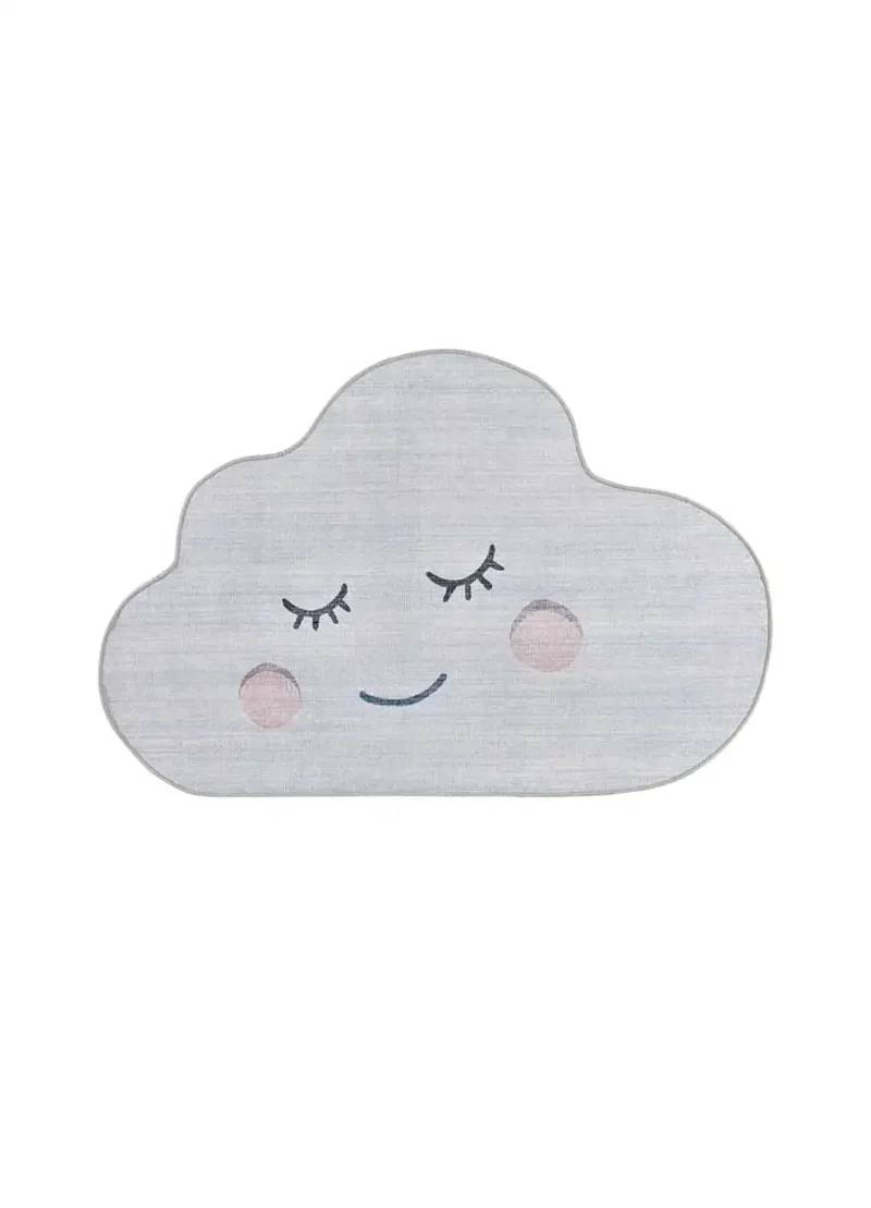 Alfombra infantil lavable nube gris Candy 24064