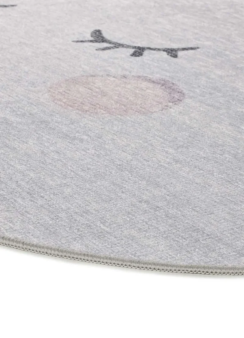 Alfombra infantil lavable nube gris Candy 24064