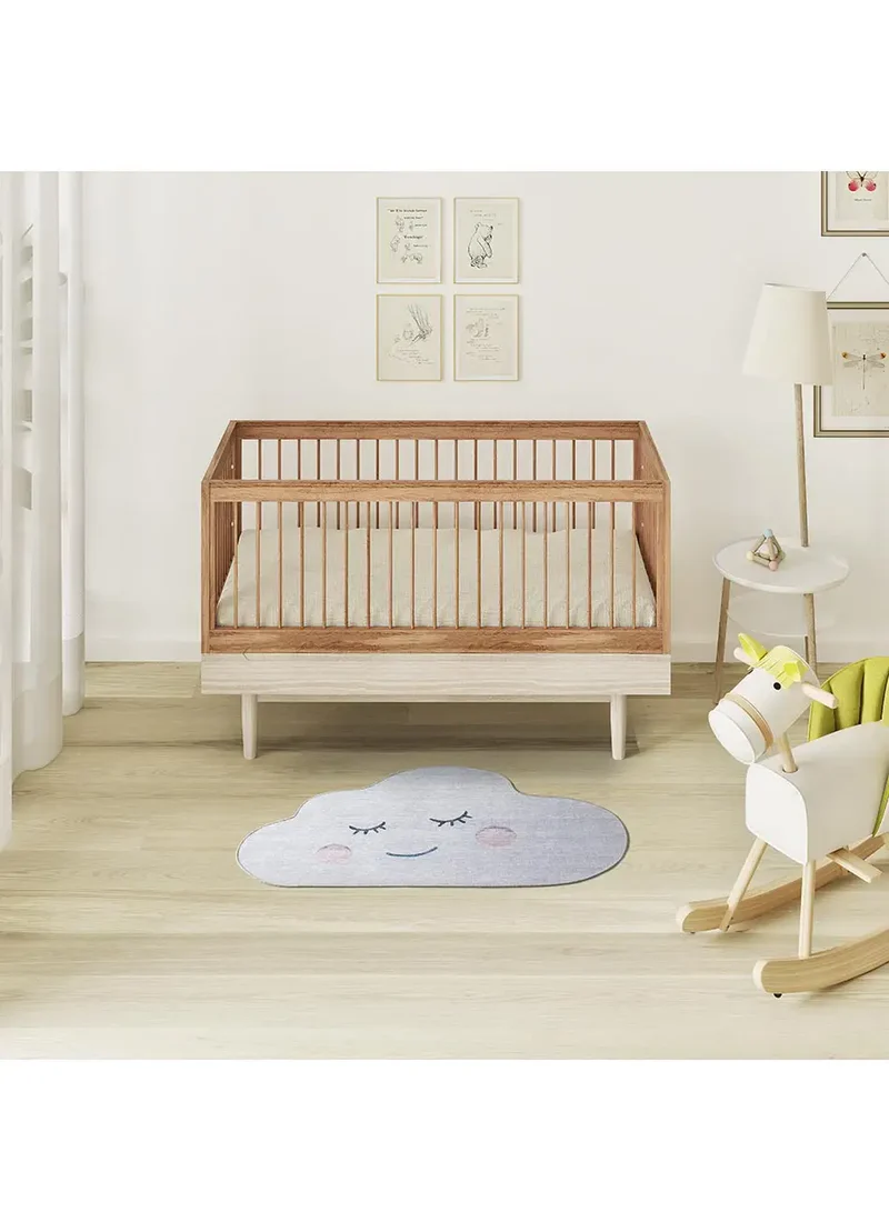 Alfombra infantil lavable nube gris Candy 24064