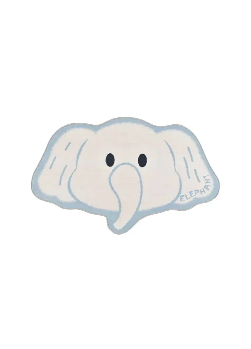 Alfombra infantil lavable elefante Candy 22036 blanco
