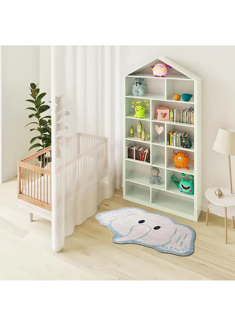 Alfombra infantil lavable elefante Candy 22036 blanco