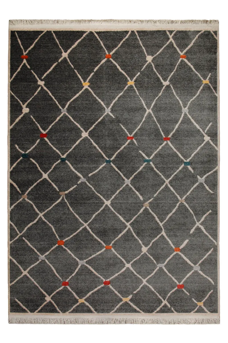 160x230 cm Teppich Wohnzimmer Anthrazit