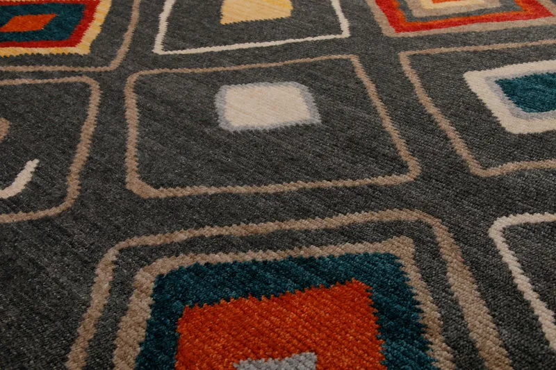 160x230 cm Teppich Wohnzimmer Anthrazit