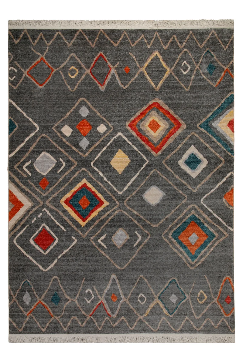 160x230 cm Teppich Wohnzimmer Anthrazit