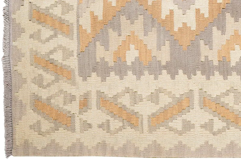 Kelim Gashgai · Handgewebt – Grau, 174x120 cm
