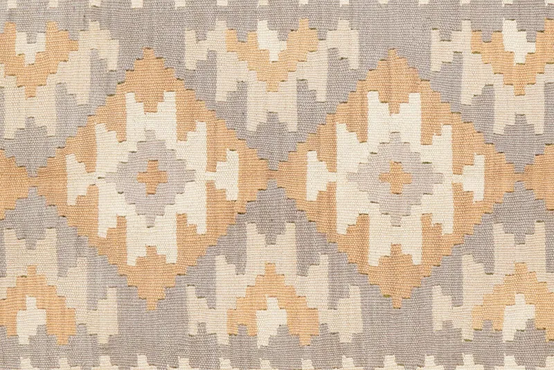 Kelim Gashgai · Handgewebt – Grau, 174x120 cm
