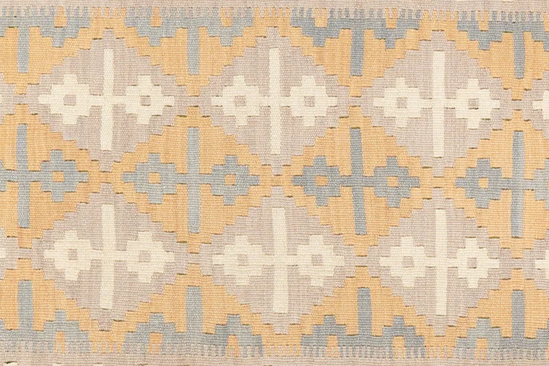 Kelim Gashgai · Handgewebt – Grau, 174x124 cm
