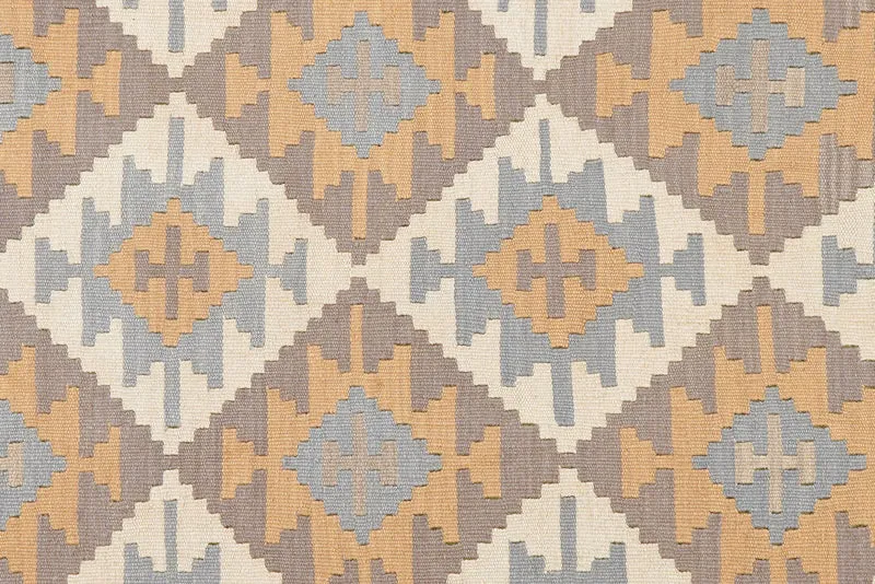 Kelim Gashgai · Handgewebt – Grau, 248x172 cm