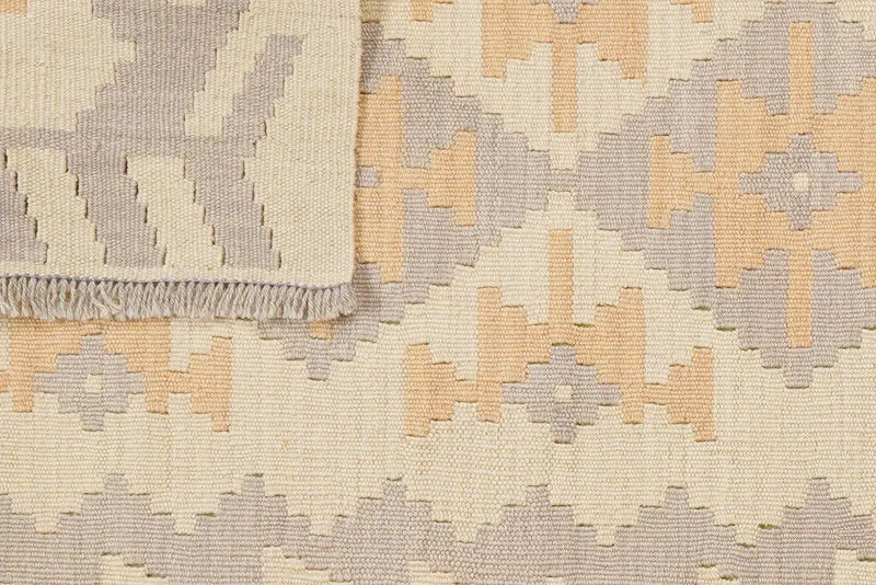 Kelim Gashgai · Handgewebt – Beige, 201x84 cm