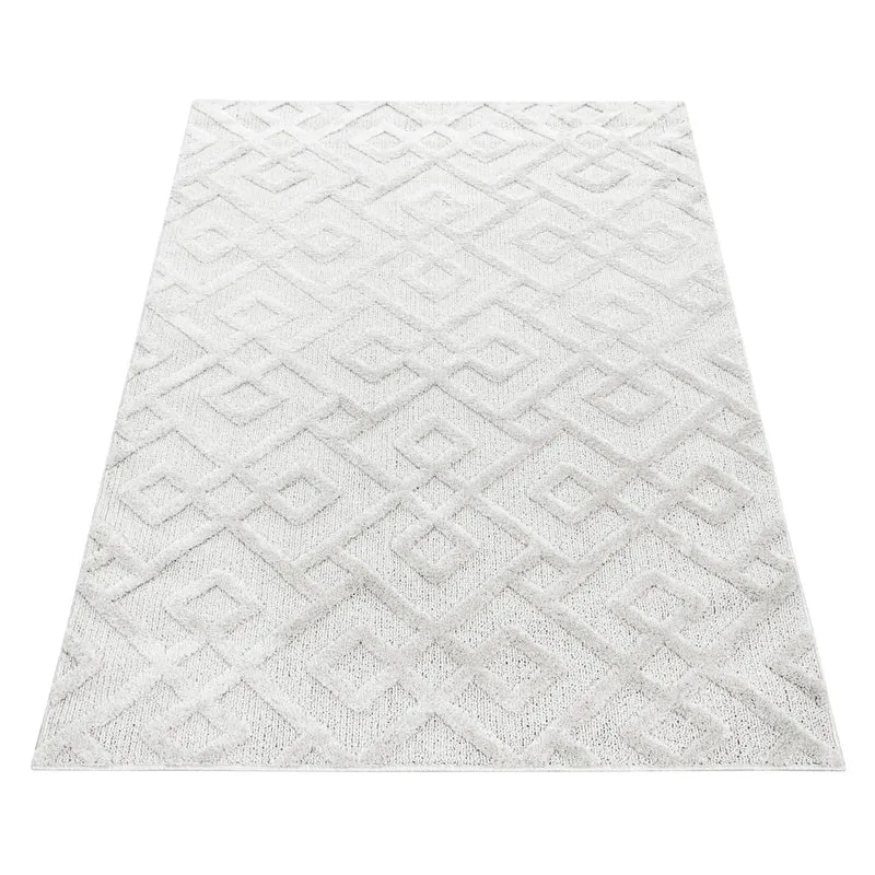 Carpettex Hochflor Teppich 3D Hoch-Tief Skandi Boho Weich