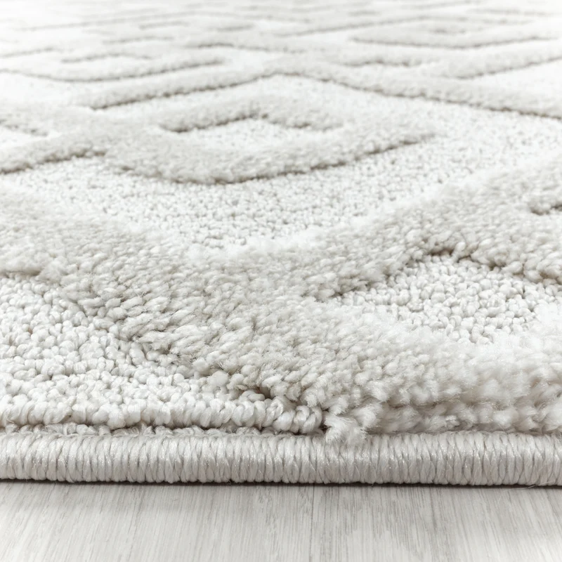 Carpettex Hochflor Teppich 3D Hoch-Tief Skandi Boho Weich
